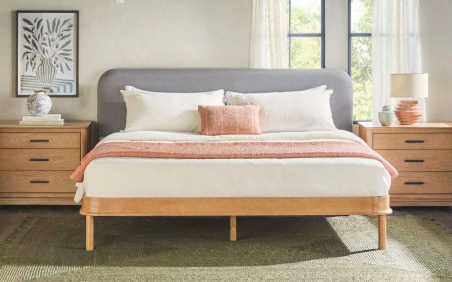 Walker bed with pillows on it