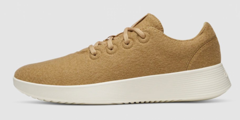 tan wool sneakers