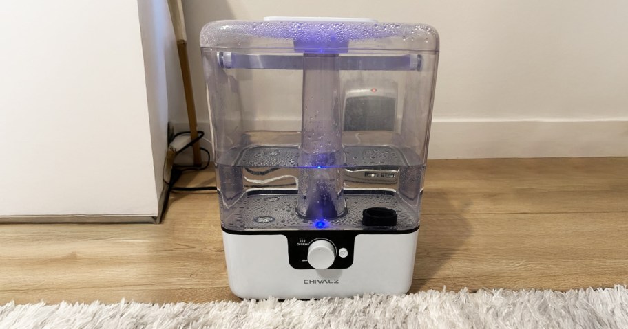 humidifier sitting on the floor