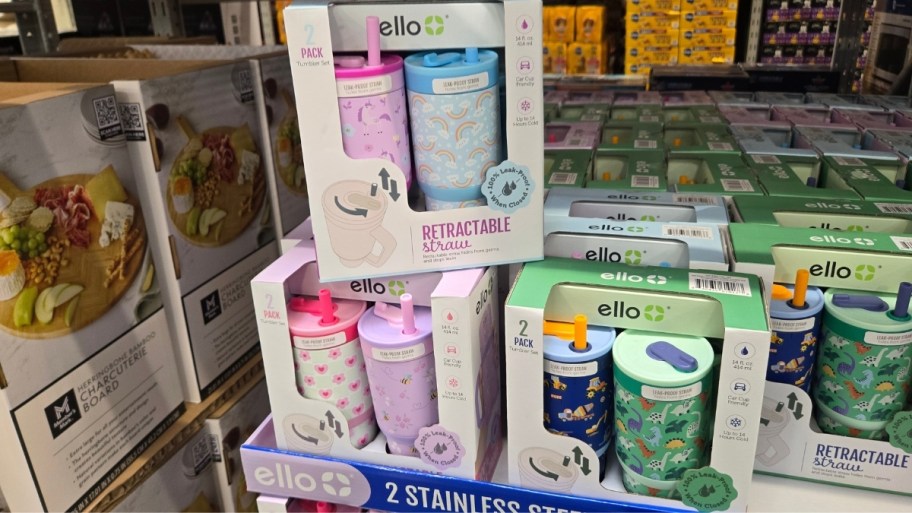 ello tumbler 2 packs on display in a store