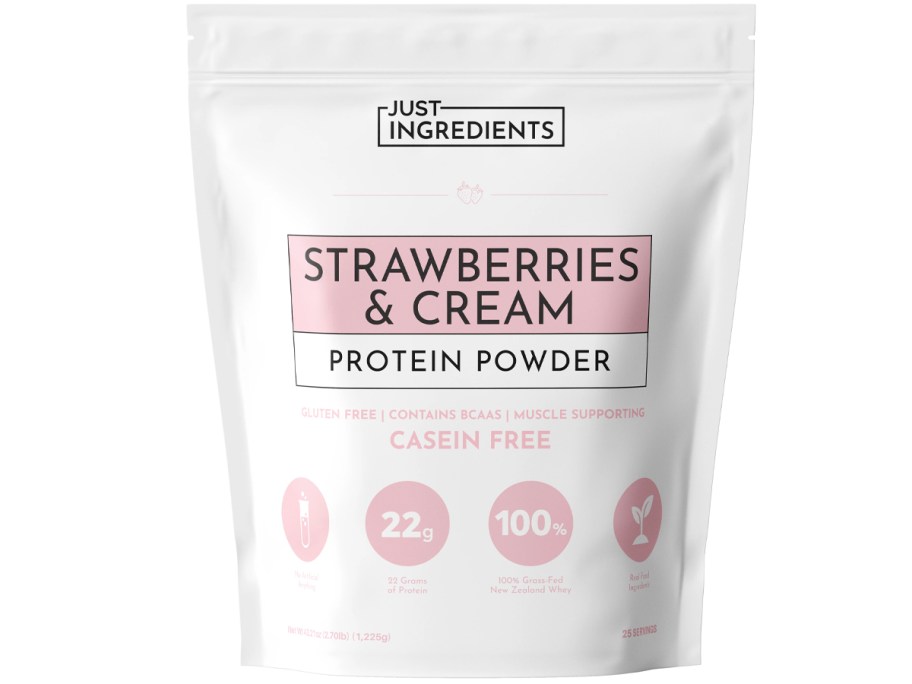 just ingredients strawberries and cream protein powder 