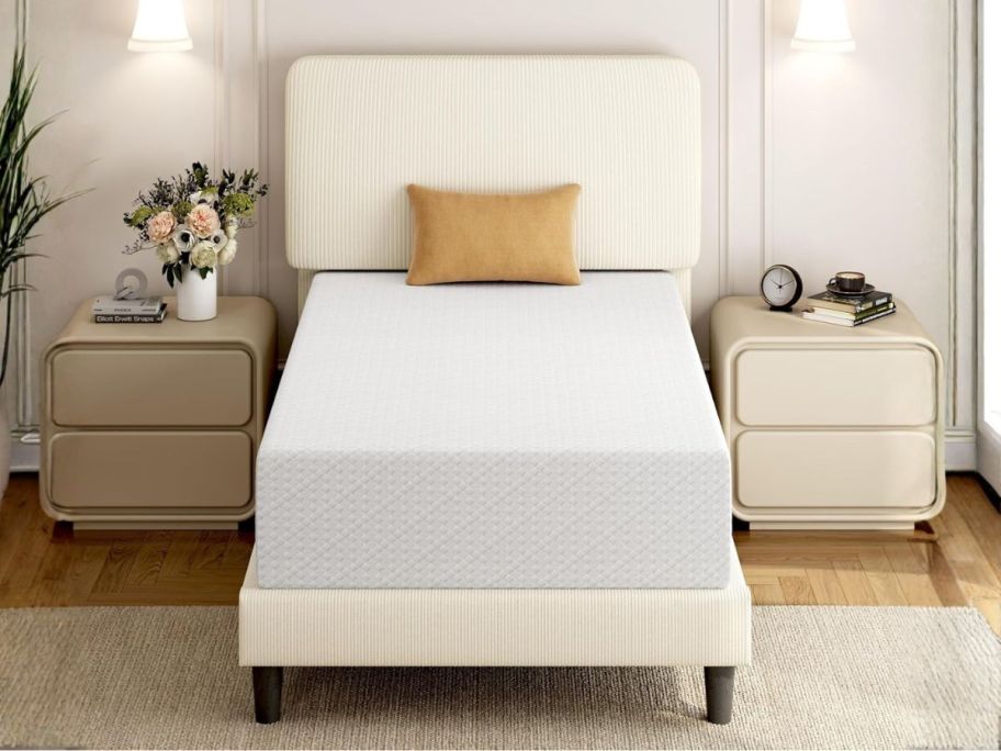 Yaheetech 12" Memory Foam Mattress in bedroom