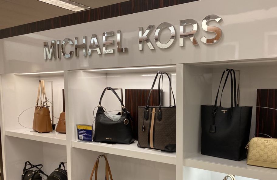 michael kors bags in a store