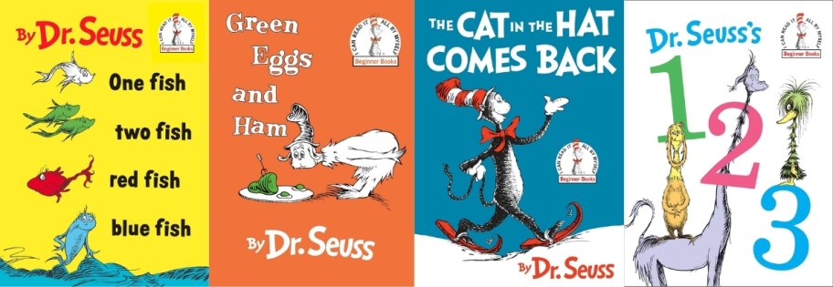 4 doctor seuss book covers