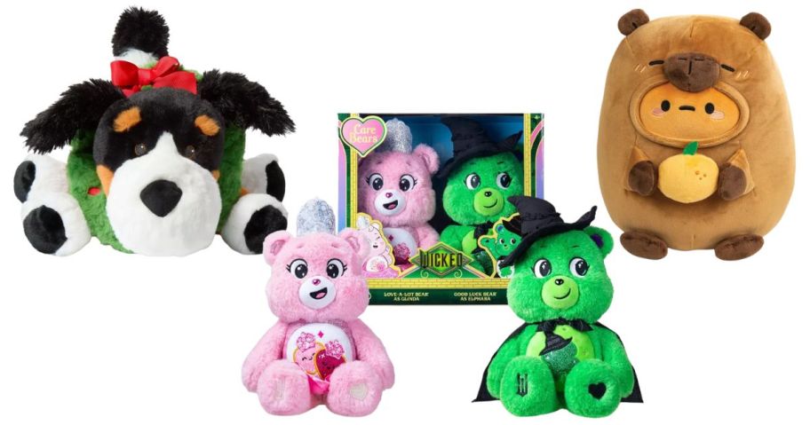 gigglescaoe plush, wicked care bears, and smoko plush