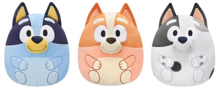 three bluey squishmallows