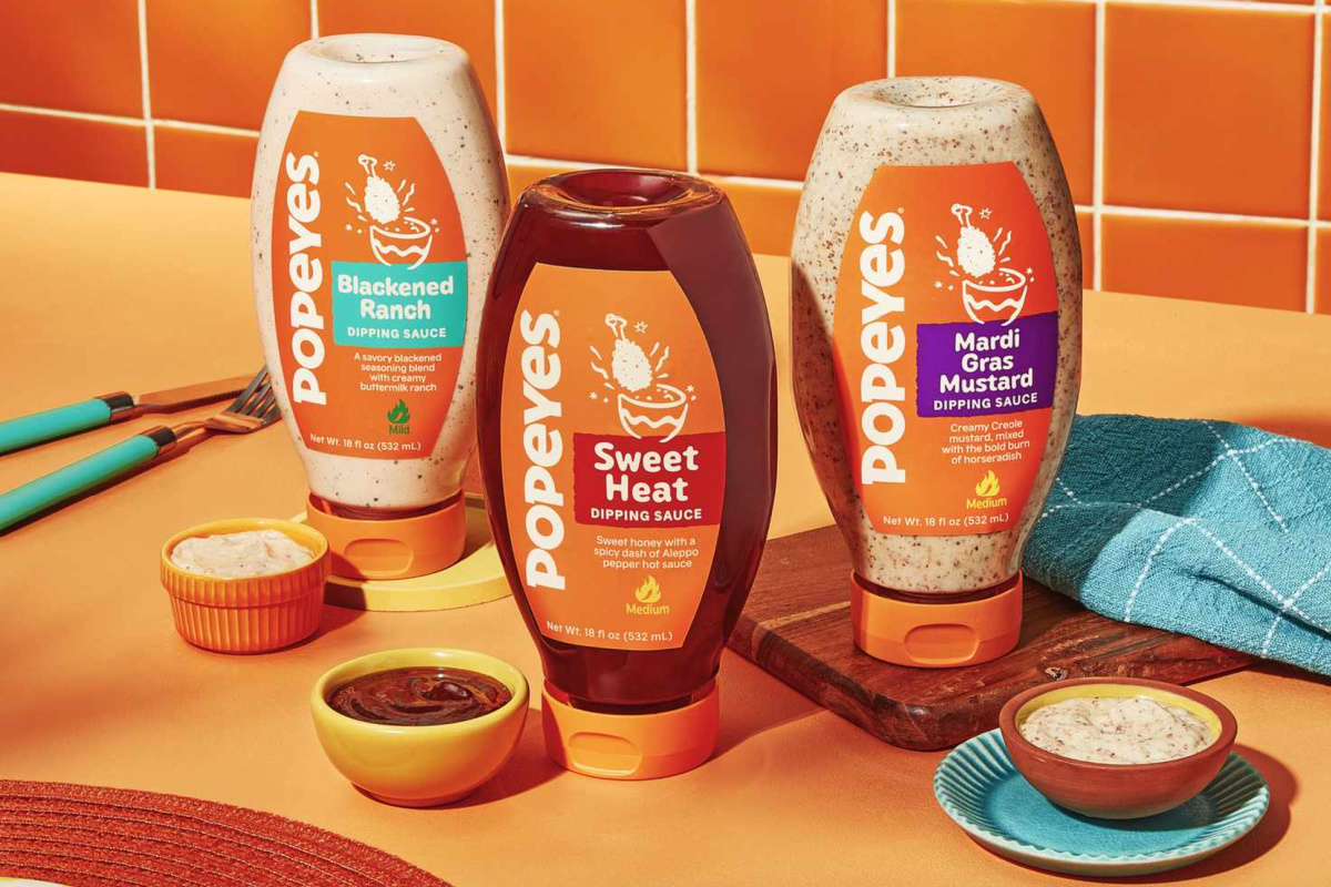 thumbnail interactive-video image 1 of Official Popeyes Blackened Ranch Buttermilk Dipping Sauce – 18 FL OZ Bottle 1 of 6