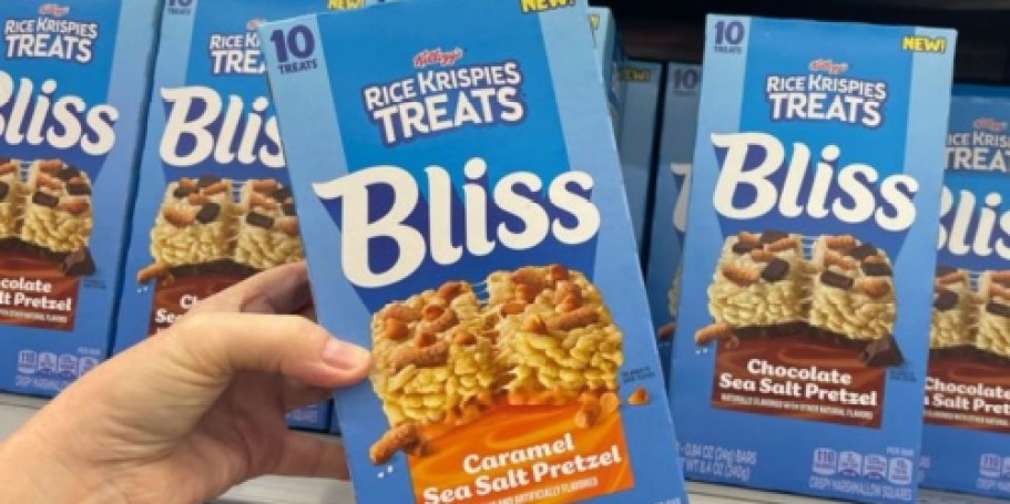 Obsessed With Sweet & Salty? These NEW Rice Krispies Bliss Bars Are for You!