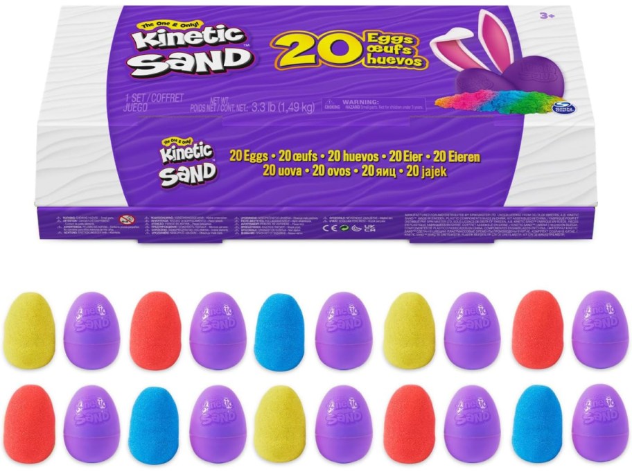 stock image of Kinetic Sand Easter Eggs 20 Pack