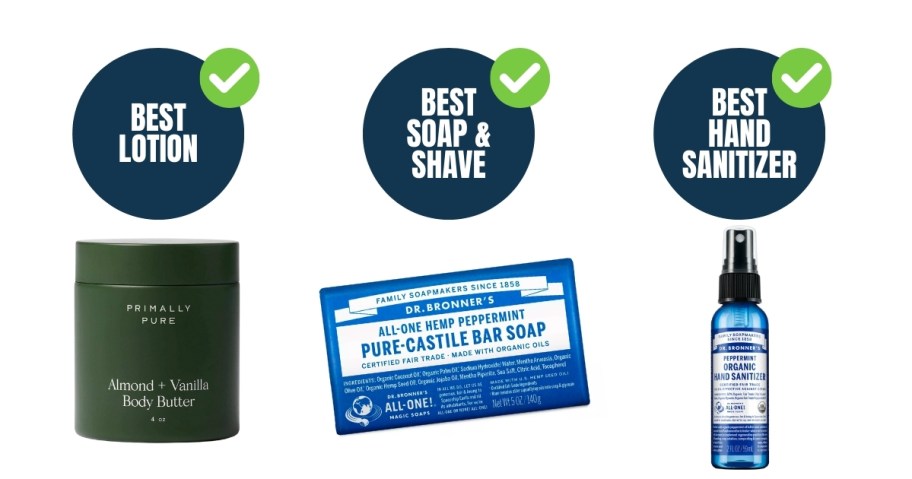 best lotion bar soap and hand sanitizer