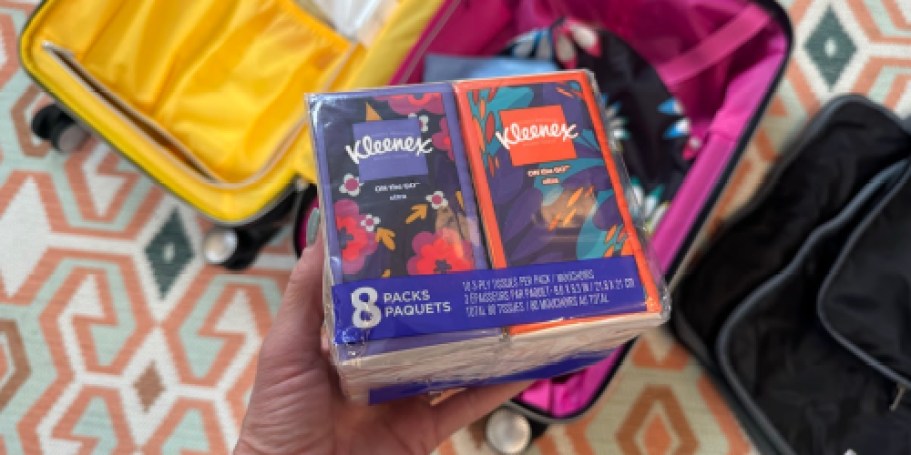 Kleenex Tissues On-The-Go Packs 72-Count Just $15 Shipped on Amazon (Only 21¢ Each)