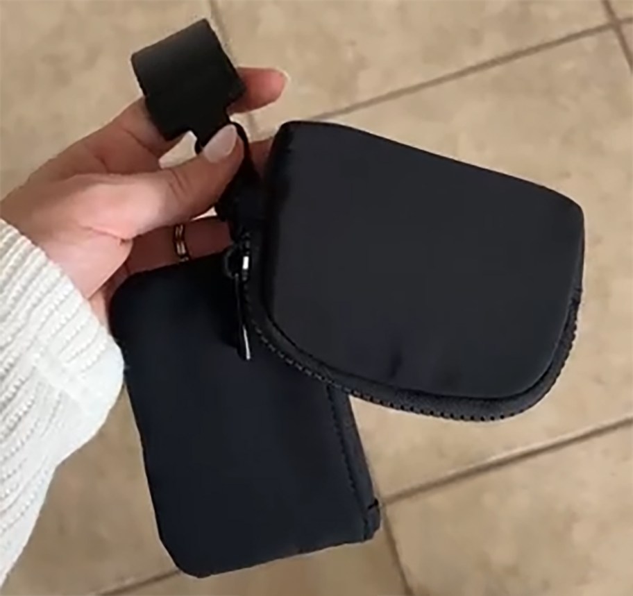 black wristlet wallet