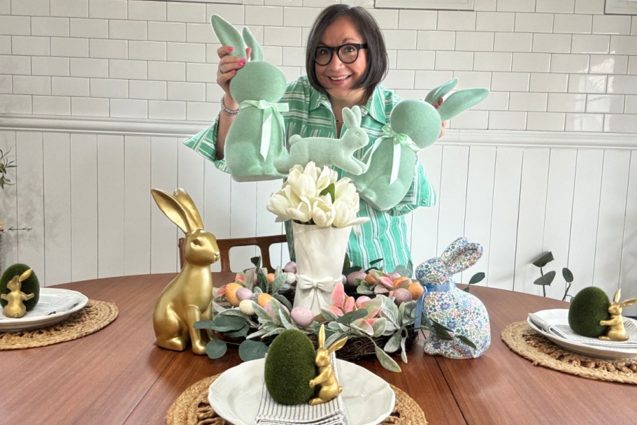 Create an Easter Tablescape w/ My Fave Walmart Decor (Prices Start at Just $2.98!)