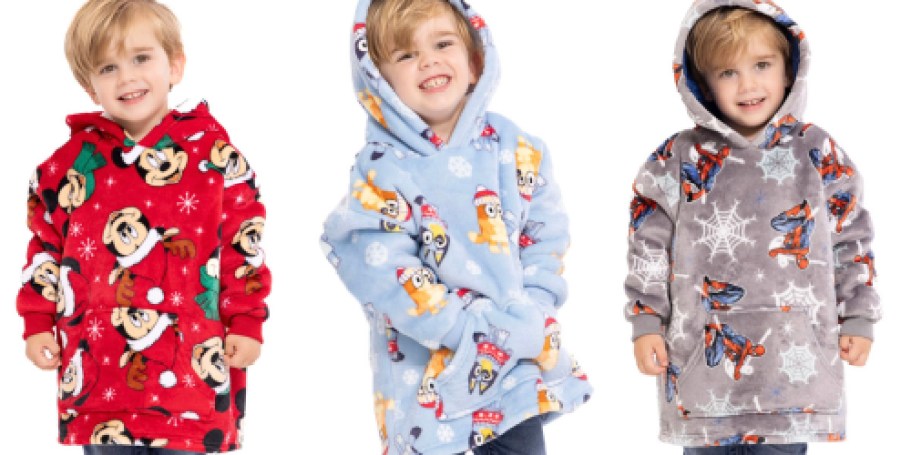 NEW Walmart Kids Character Hoodies | Bluey, Cars, & Mickey Mouse