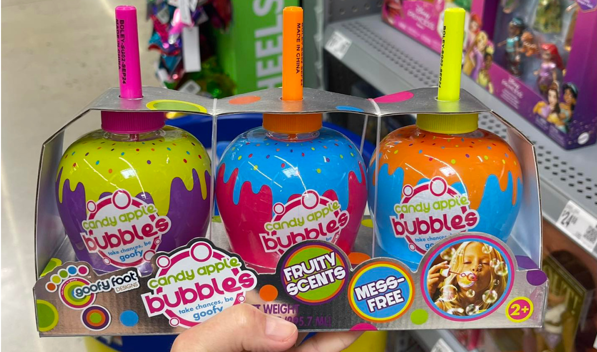 Goofy Foot Designs Candy Apple Bubbles 3-Pack Just $3.97 on