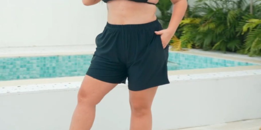 Women’s Swim Shorts from $9.99 on Amazon (Includes Plus Sizes!)