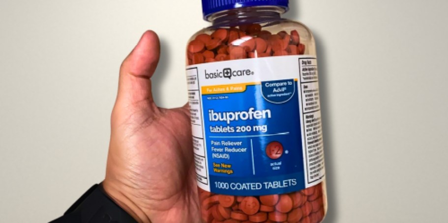 Amazon Basic Care 200mg Ibuprofen Tablets 1000-Count Just $9.73 Shipped