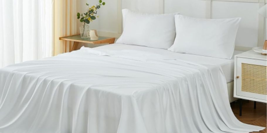 Wrinkle-Free Microfiber Bed Sheet Sets from $8.59 on Amazon (Over 6K 5-Star Reviews)