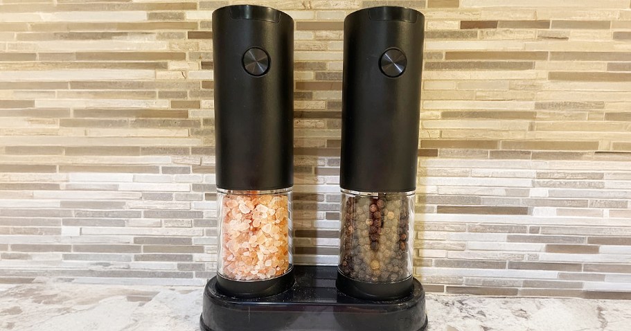 Electric Salt & Pepper Grinder Set Just $13.79 on Amazon (Regularly $33)