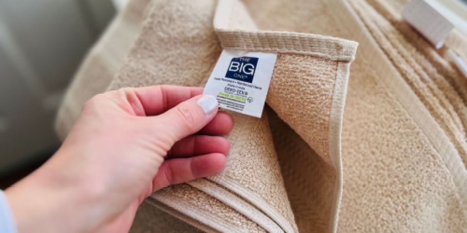 Score FIVE Big One Bath Towels for Just $13 (Only $2.60 Each!)