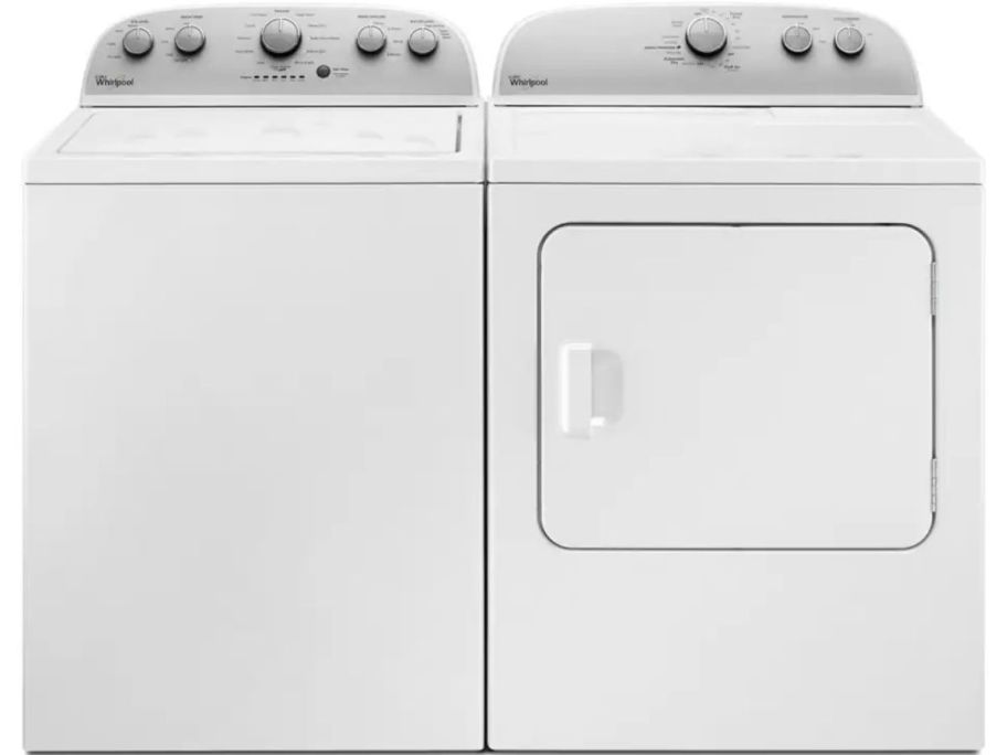 Stock images of Whirlpool washer and dryer