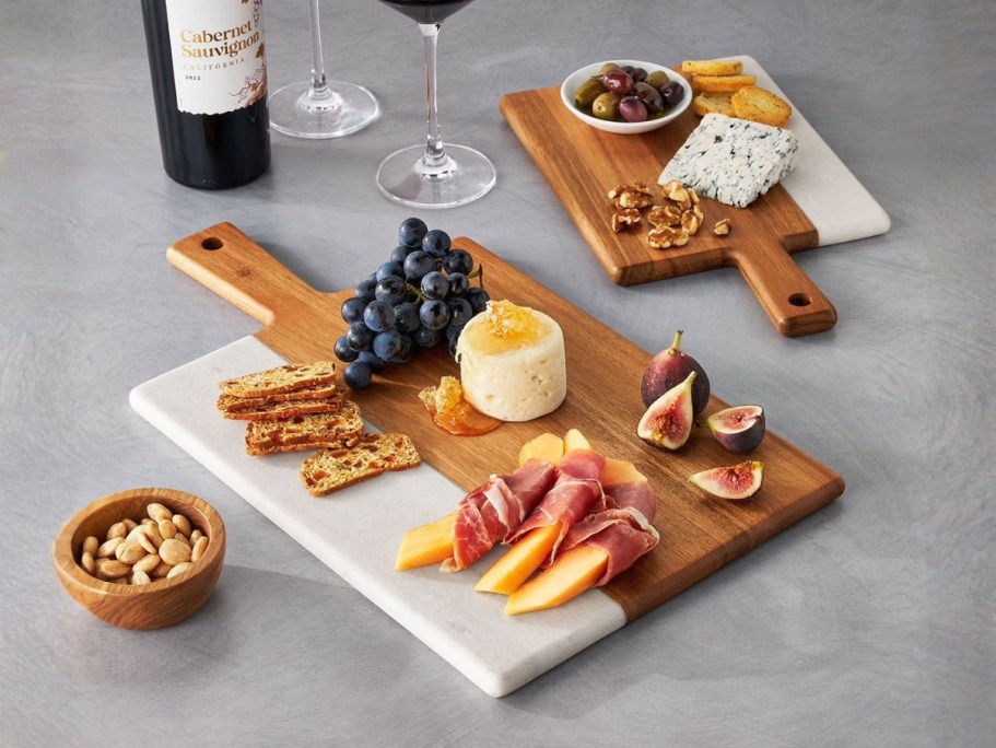 Marble & Acacia Wood Charcuterie Board Set Just $19.98 on SamsClub.com (Reg. $30)