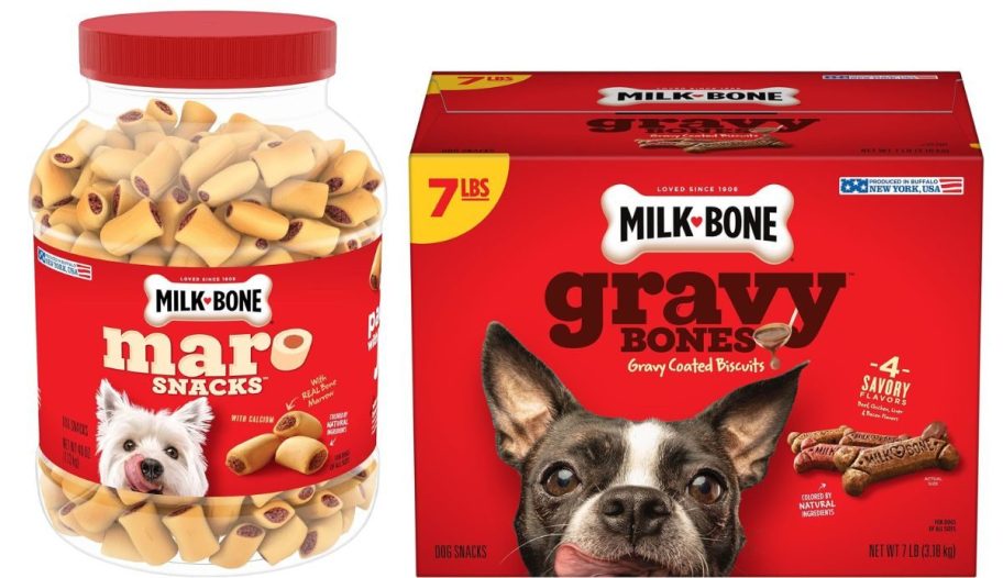 Milk bone treat jar and milk bone gravy box