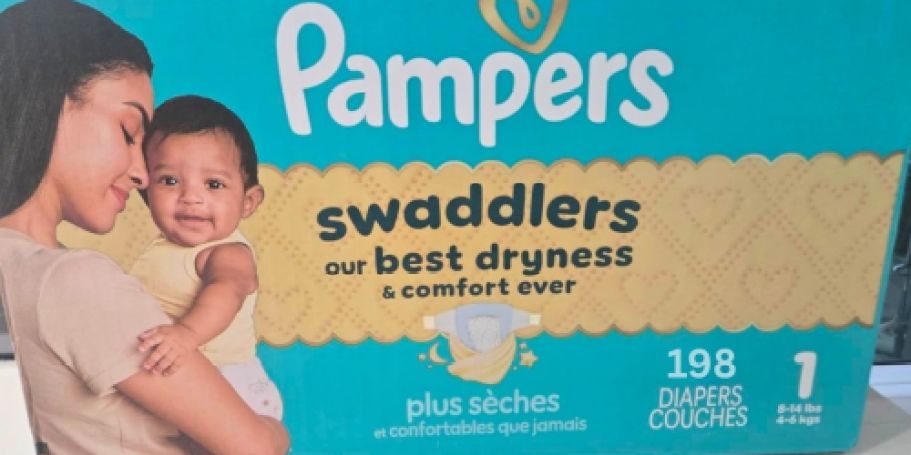 Hurry! Pampers Swaddlers Diapers 198-Count Only $26.57 Shipped on Amazon (Reg. $50)