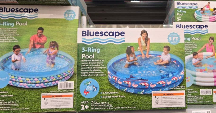Bluescape 3-ring inflatable Pools at Walmart