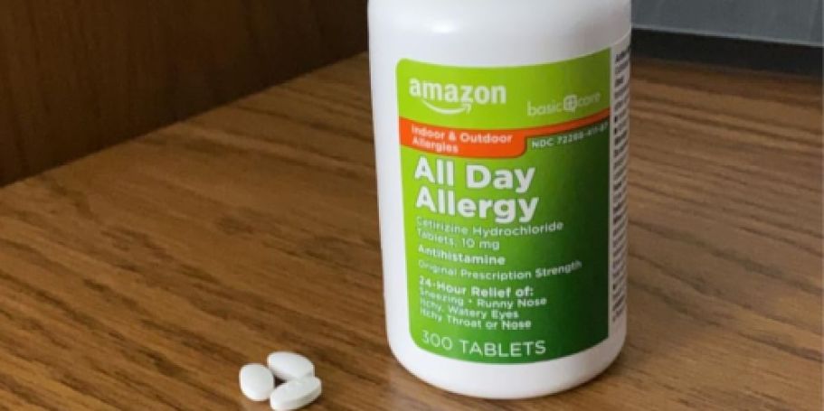 Amazon Allergy Relief Tablets 300-Count Bottle Just $9.64 Shipped (Reg. $14)