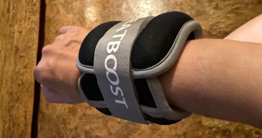 weight on person's wrist