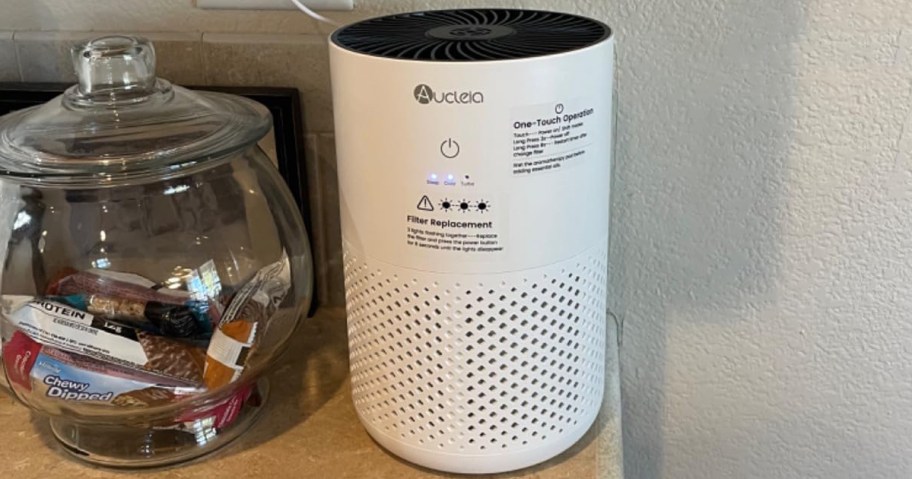 air purifier sitting on counter