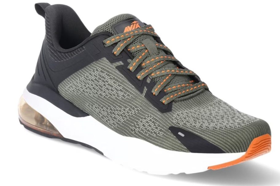 men's grey, black, and white avia shoe