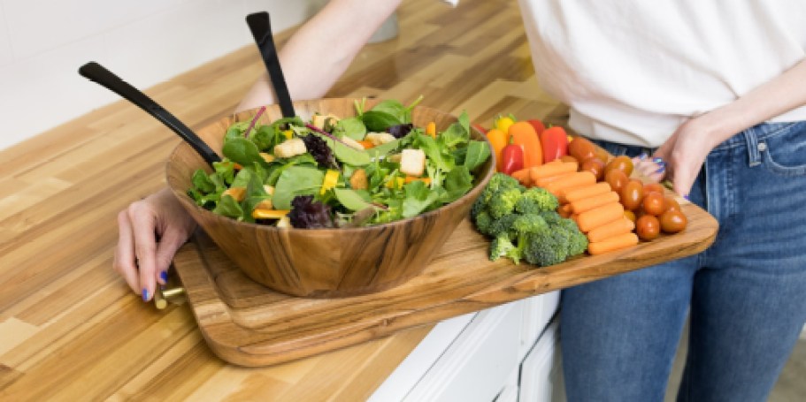 Better Homes & Gardens Acacia Wood Kitchen Items from $16 on Walmart.com