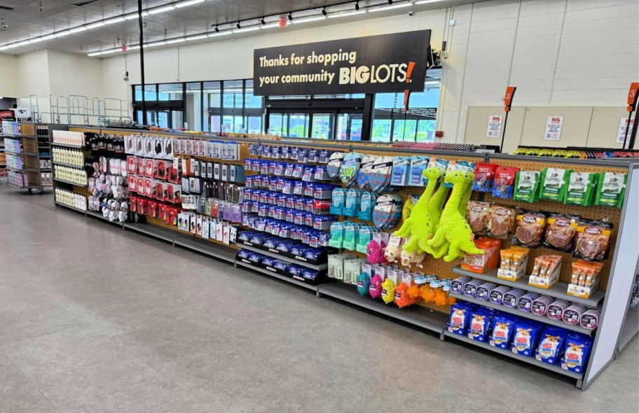 inside of a big lots store