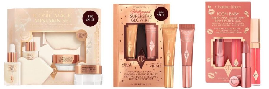 three charlotte tilbury gift sets