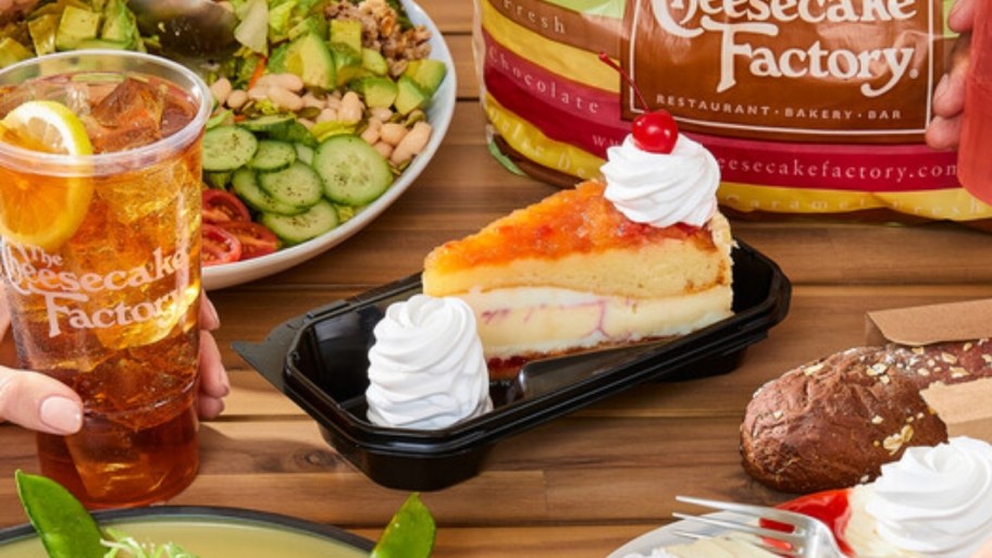 slice of cheesecake to go