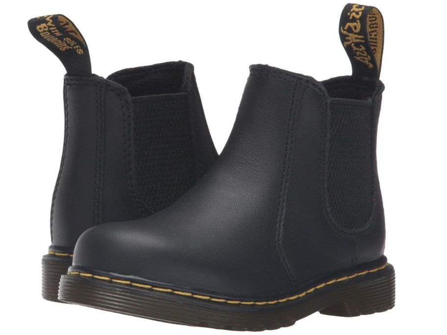 black Dr. Martens Kid's Collection 2976 Toddler Chelsea Boots