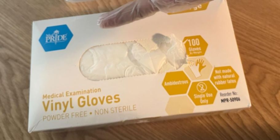 Disposable Gloves 100-Count Boxes from $3.99 Shipped