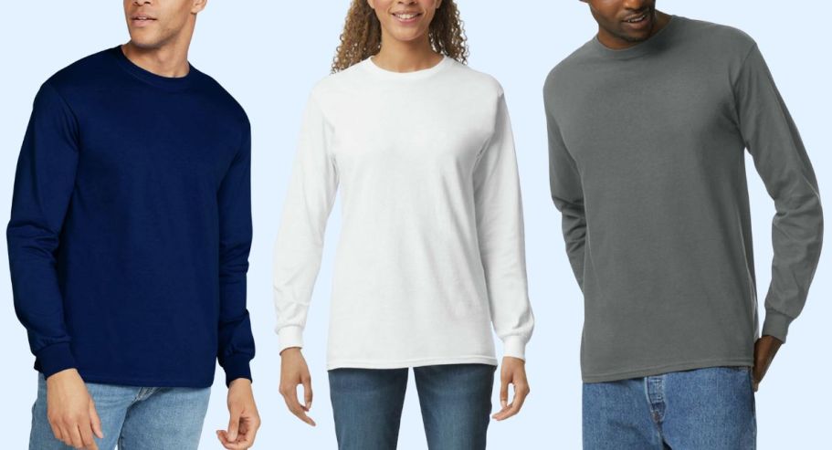 Gildan Long Sleeve T-Shirts 3-Pack Just $13 Shipped on Amazon