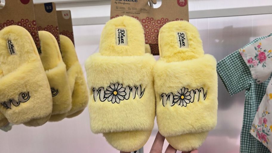 Target yellow mom slippers