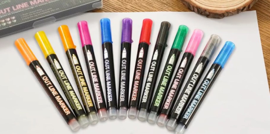 Outline Metallic Markers 12-Pack Just $4.25 Shipped on Amazon