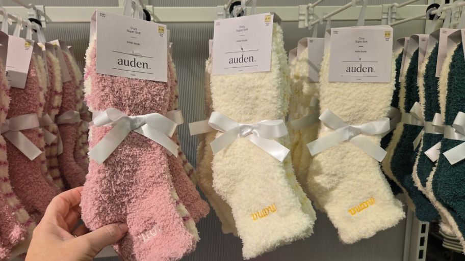 hand holding mom socks