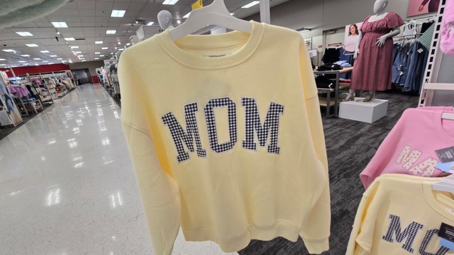 Target yellow mom sweater 