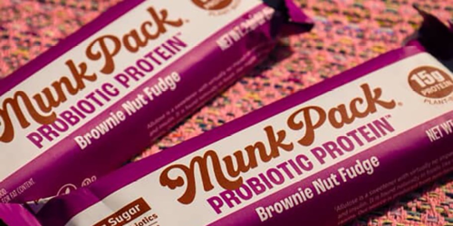 Munk Pack Snacks Probiotic Protein Bars 12-Pack Only $18 Shipped on Amazon (Reg. $28)