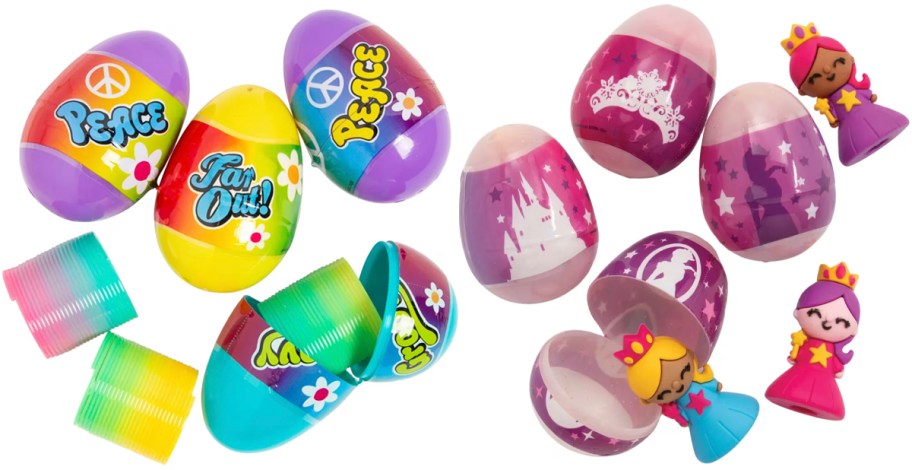 easter eggs springs and princess figures 