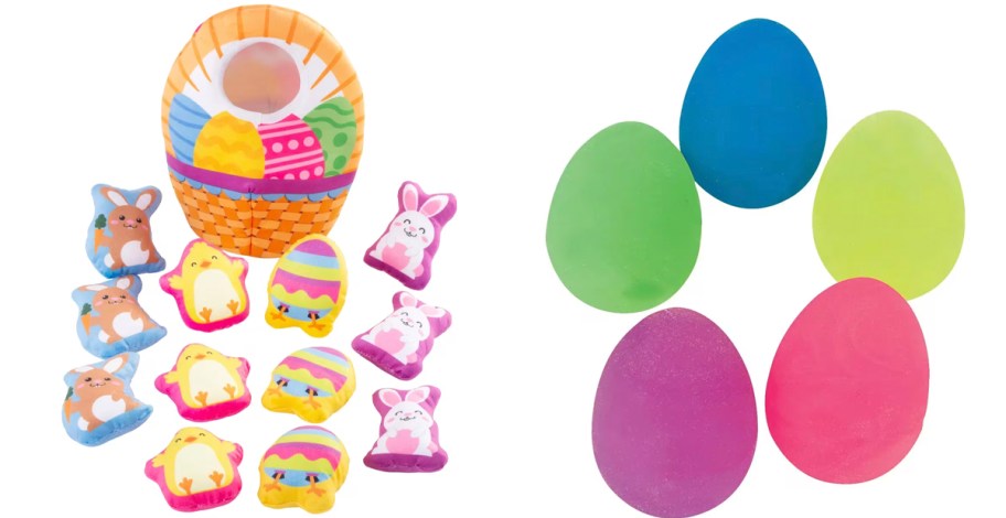 easter stuffed plushes and egg balls 