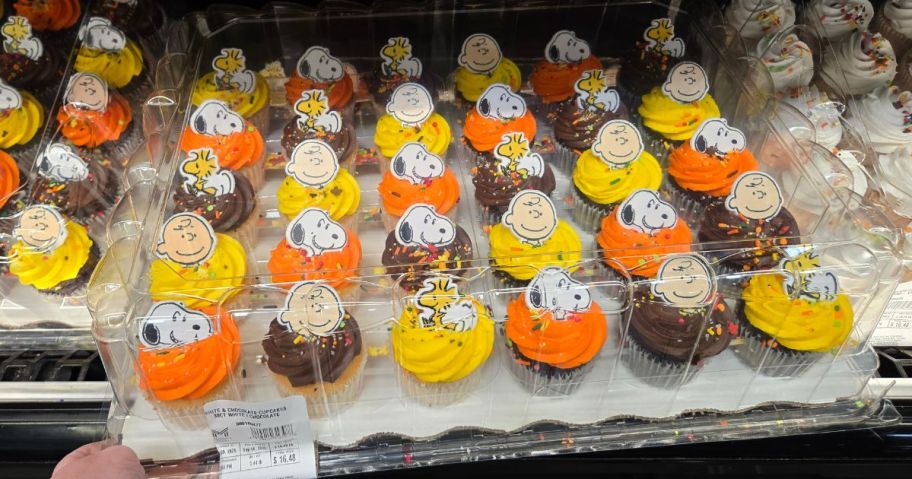 Peanut cupcakes in the shop