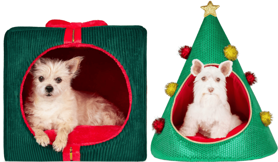 gift box bed pet and christmas tree pet bed