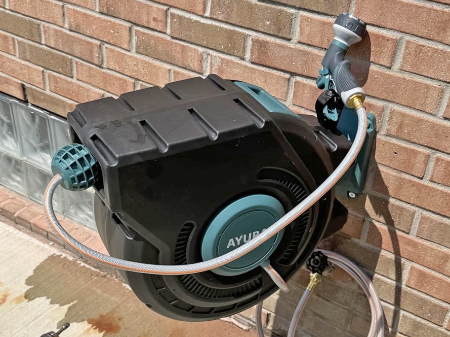 Over $105 Off Retractable 100′ Garden Hose & Reel on Amazon + Free Shipping